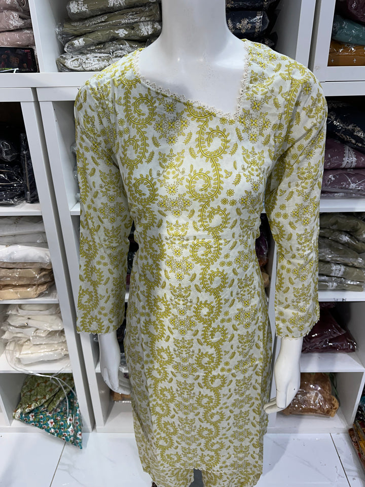 Two piece lawn material suits on offer