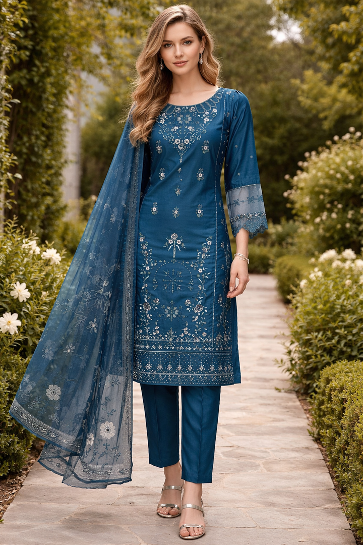 Three piece viscous material suit on offer
