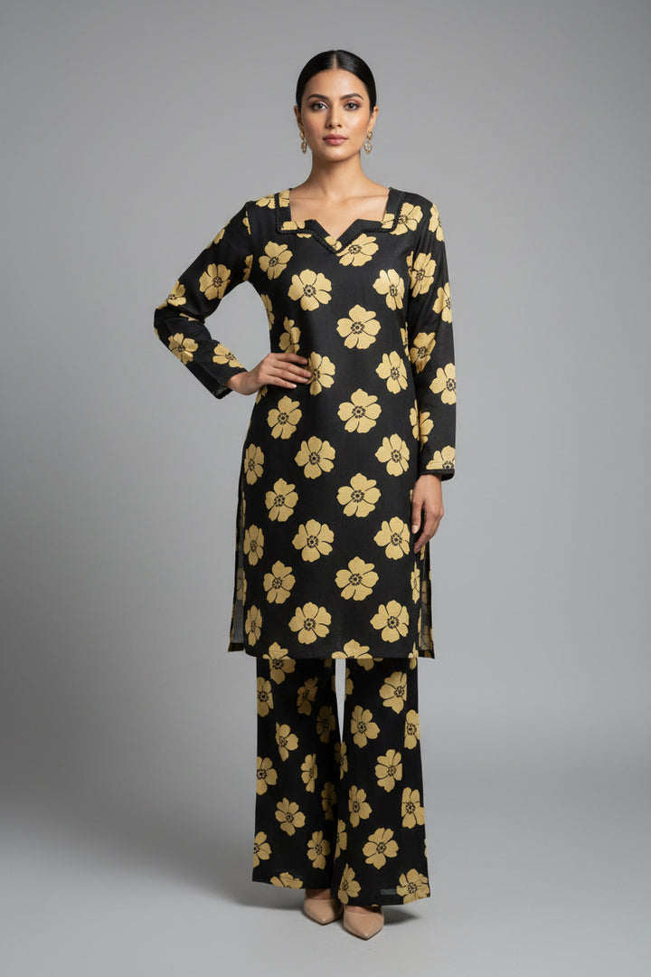 Two piece khadar material suits on offer