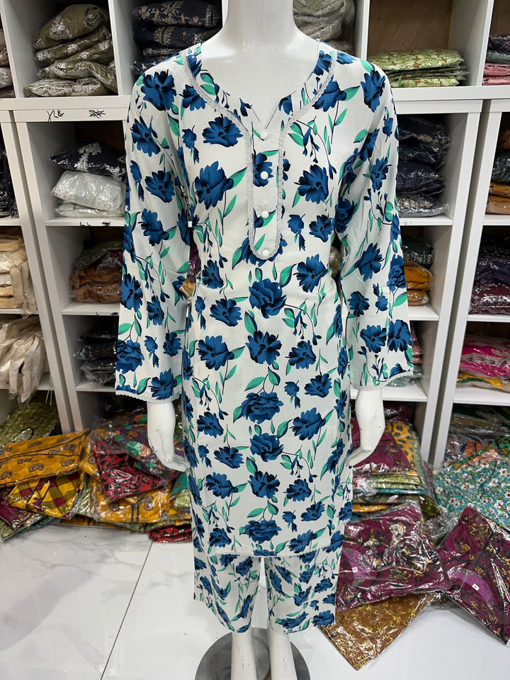 Two piece linen material suits on offer