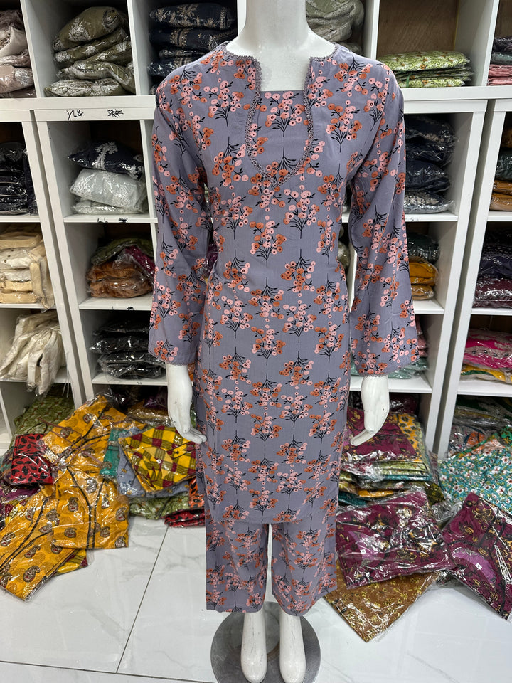 Two piece linen material suits on offer