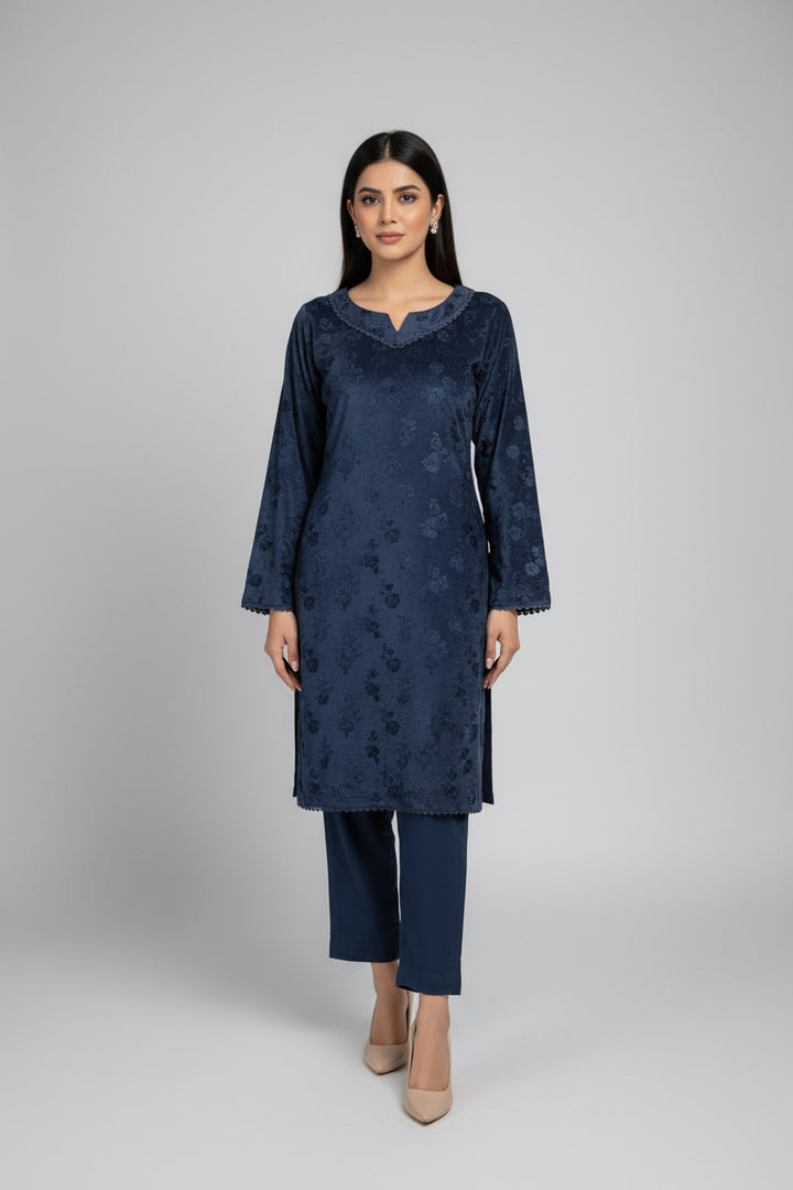 Two piece velvet suits in mother and daughter best seller suit