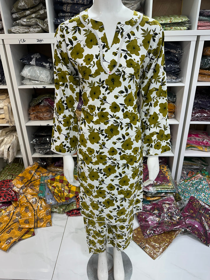 Two piece linen material suits on offer