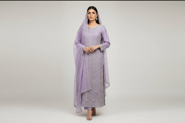 Three piece chiffon maxi dress on offer