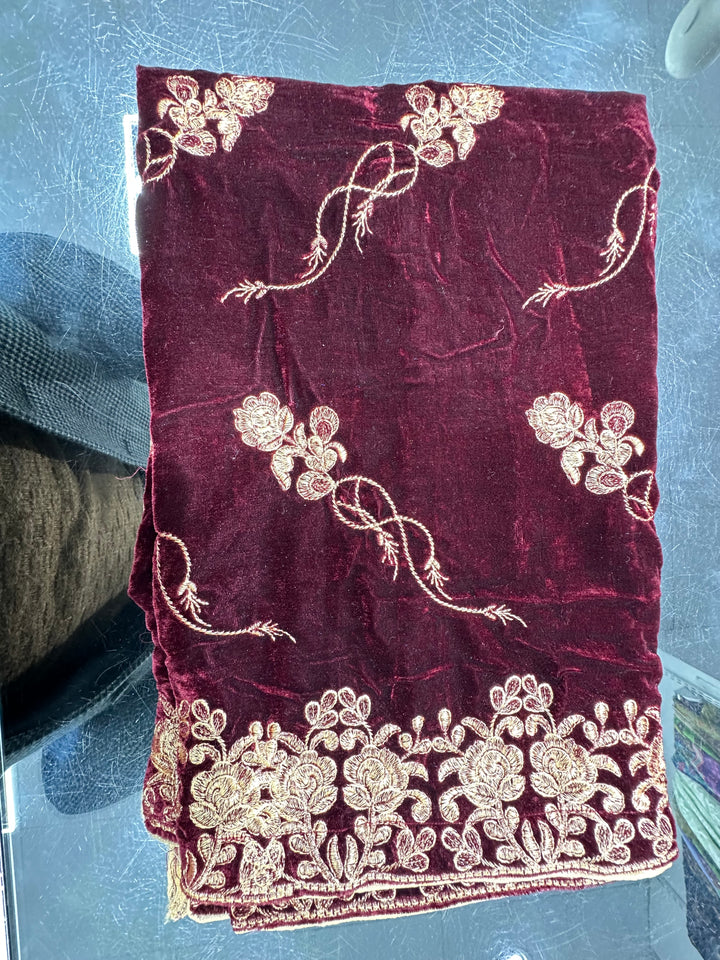 Warm Velvet shawl perfect for winter