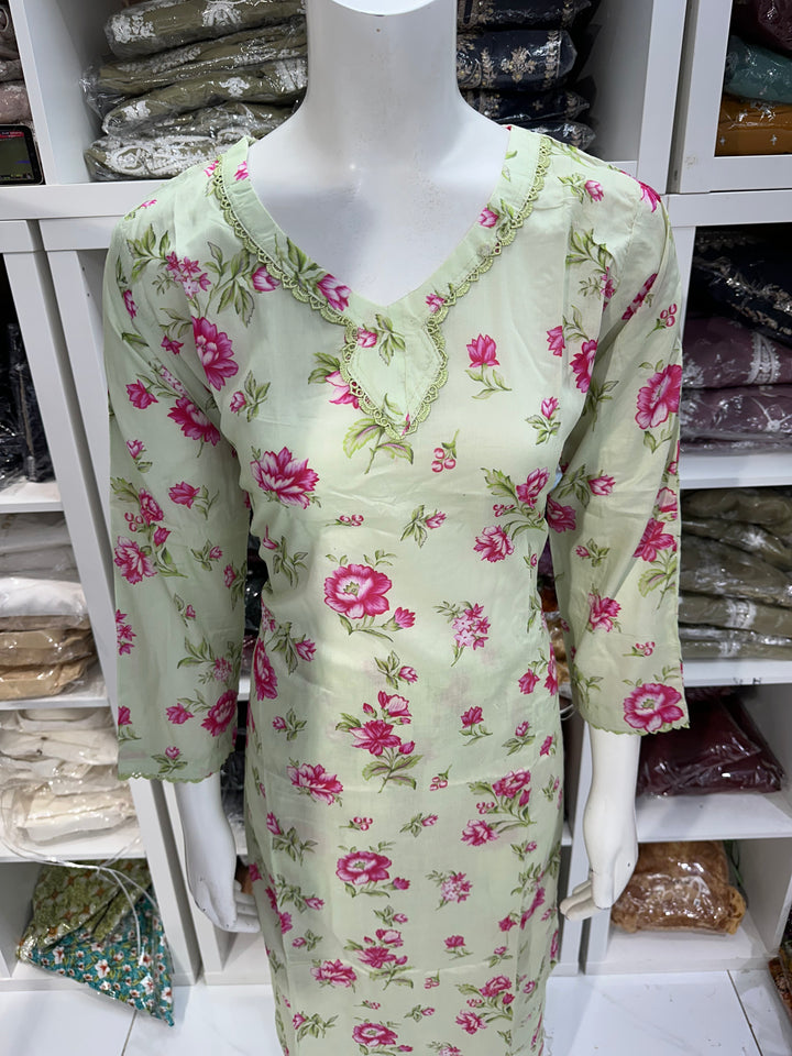 Two piece lawn material suits on offer