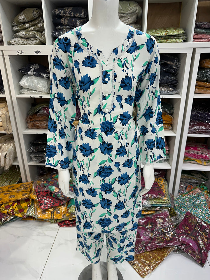 Two piece linen material suits on offer