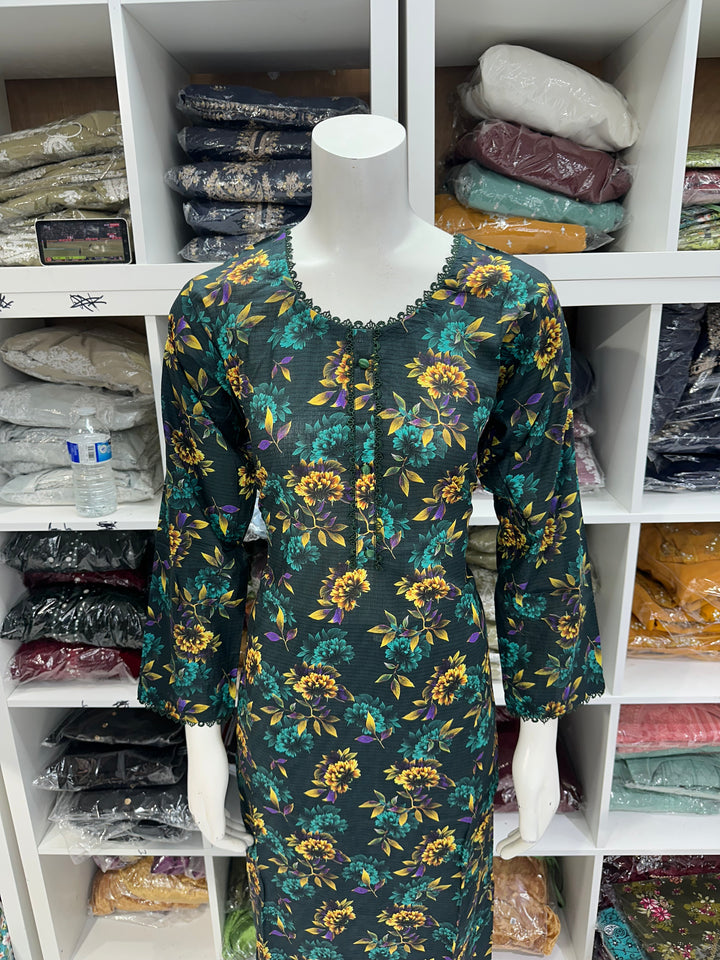 Two piece lawn material suits on offer