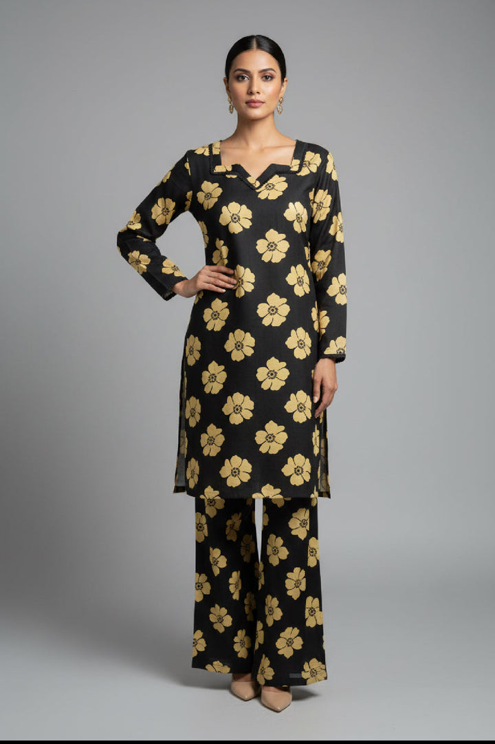 Two piece khadar material suits on offer