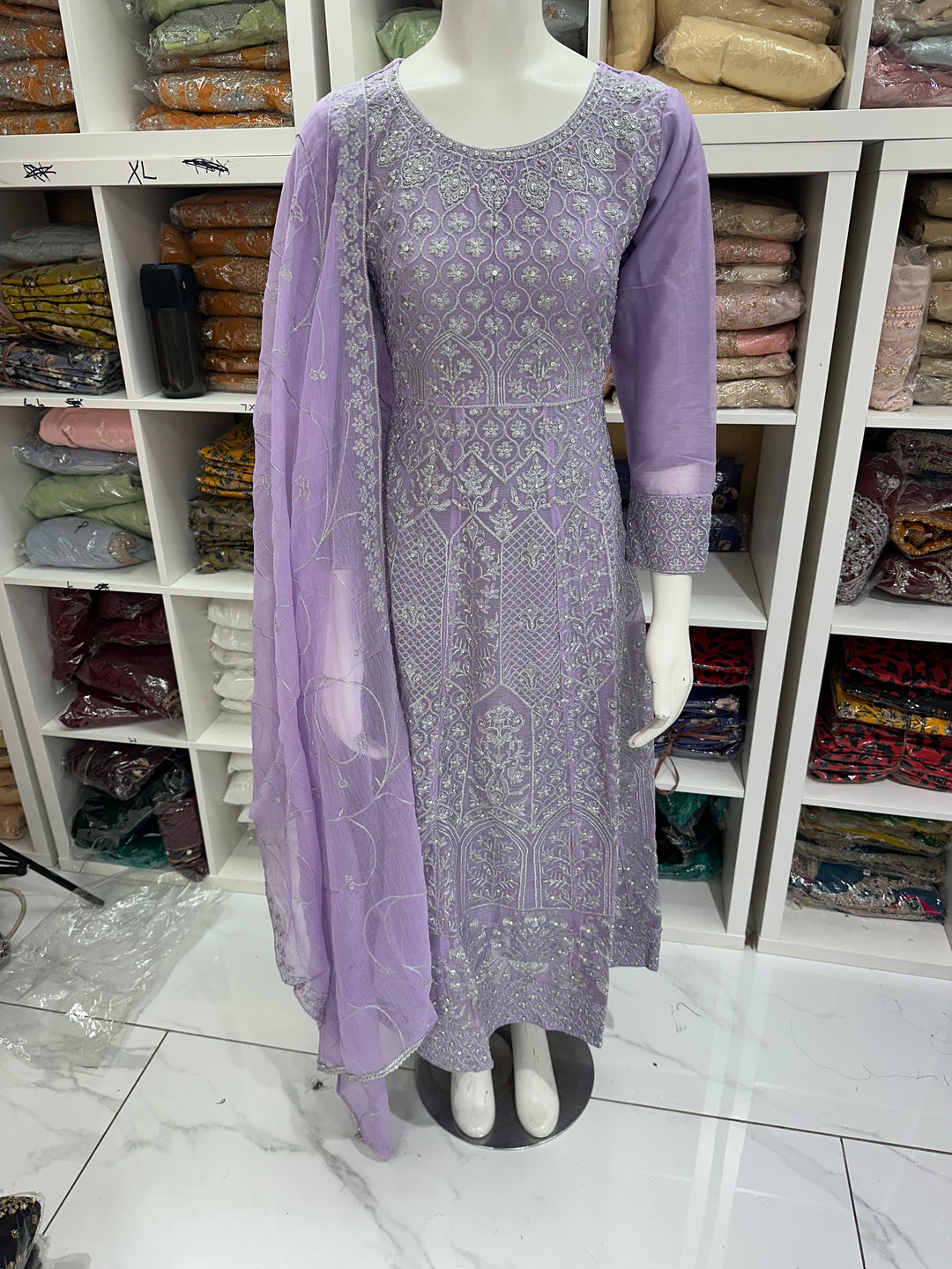 Three piece chiffon maxi dress on offer