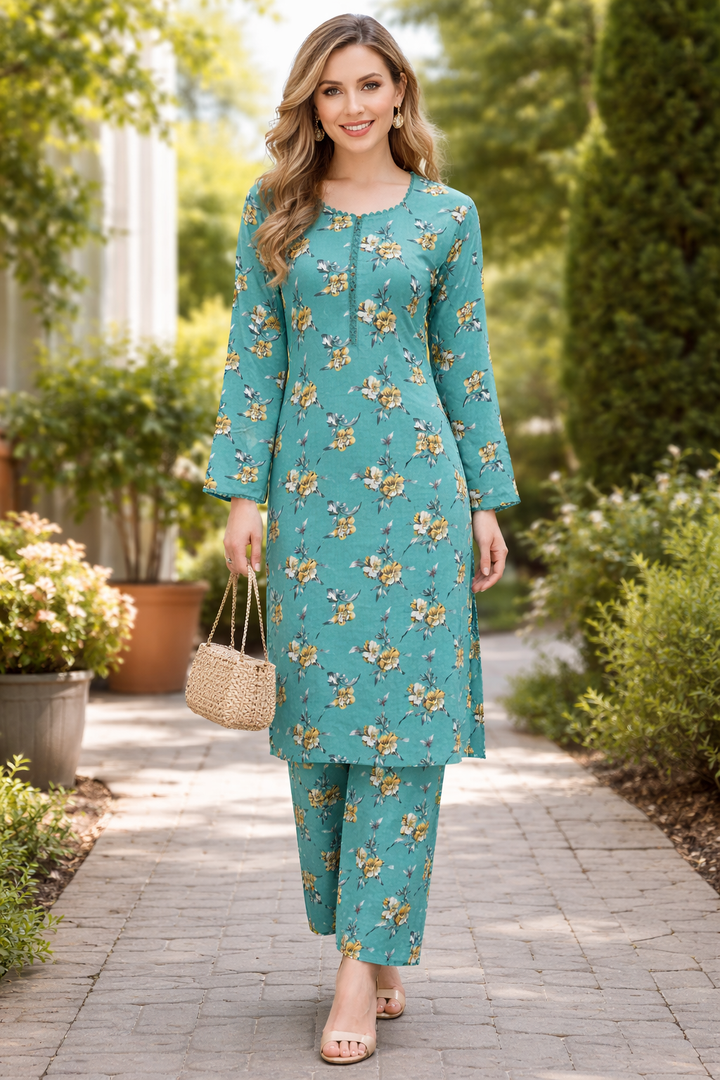 Two piece linen material suits on offer